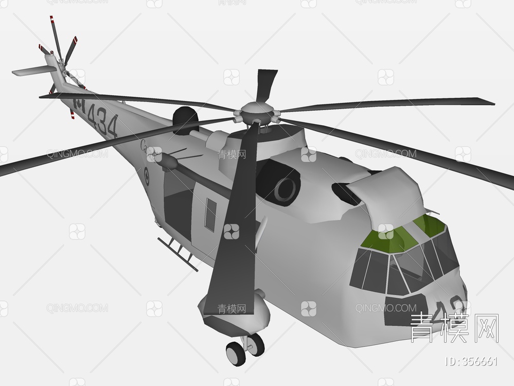 直升机SU模型下载【ID:356661】