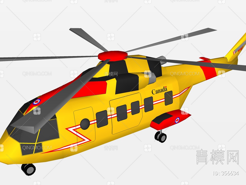 直升机SU模型下载【ID:356634】