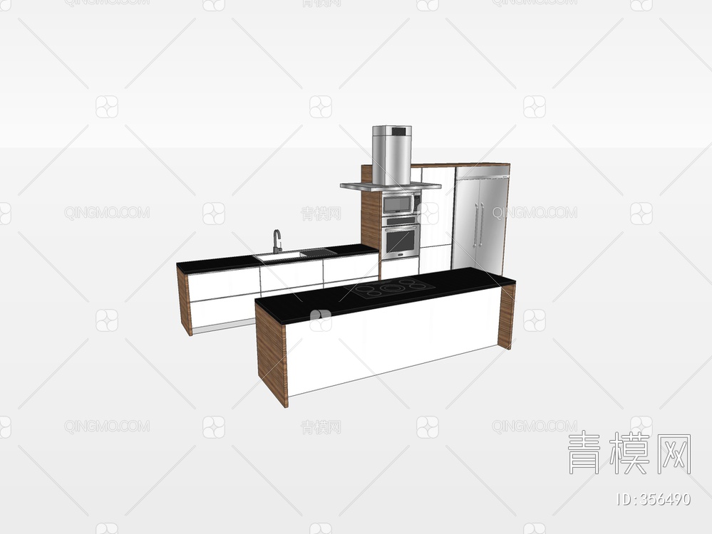 橱柜SU模型下载【ID:356490】