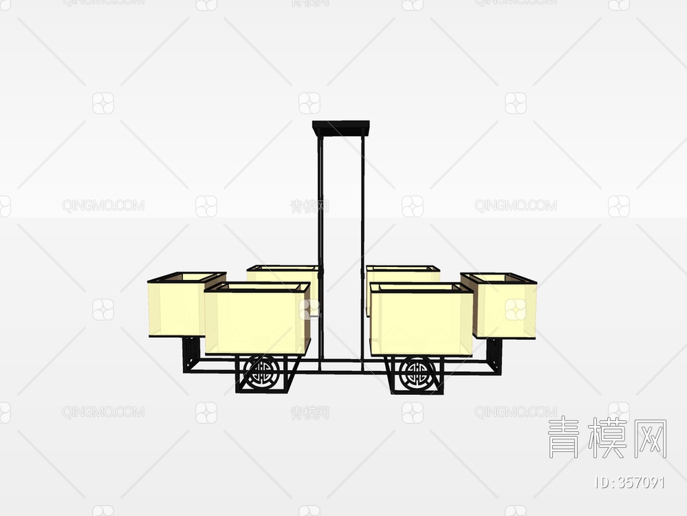 吊灯SU模型下载【ID:357091】