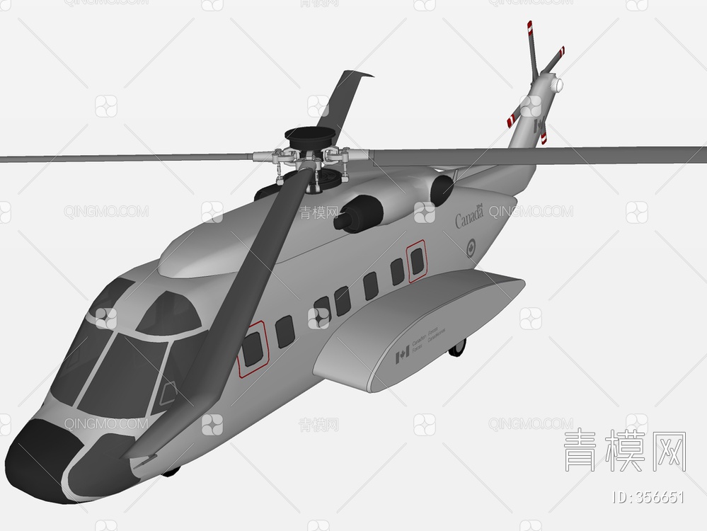 直升机SU模型下载【ID:356651】