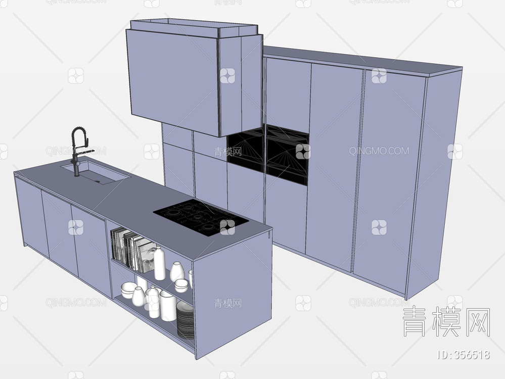 橱柜SU模型下载【ID:356518】