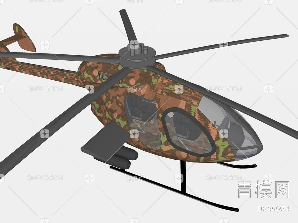 直升机SU模型下载【ID:356654】