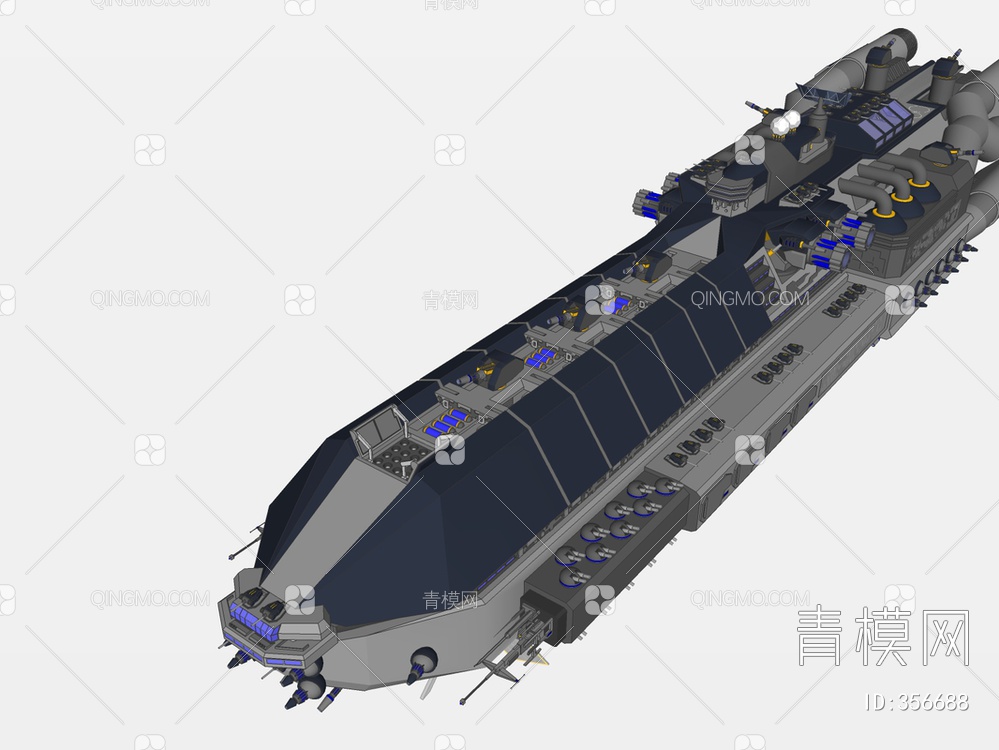 太空飞船SU模型下载【ID:356688】