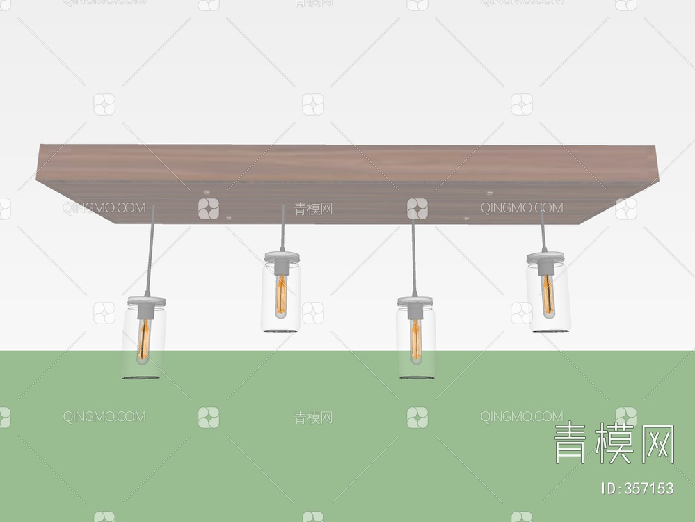 复古吊灯SU模型下载【ID:357153】