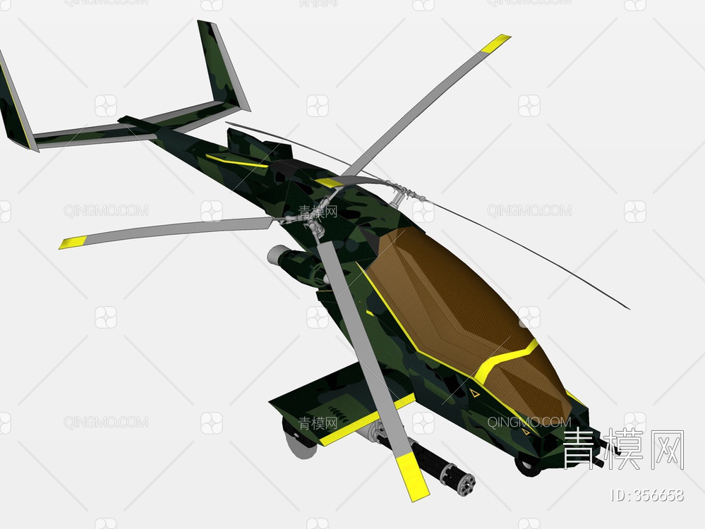 直升机SU模型下载【ID:356658】