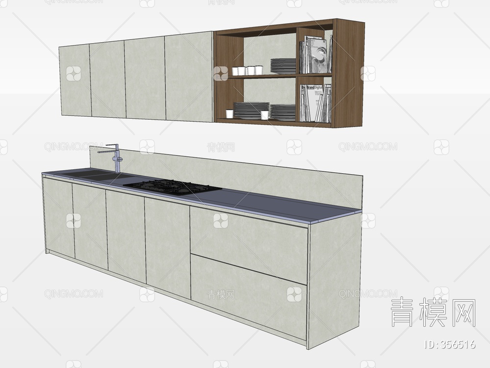 橱柜SU模型下载【ID:356516】