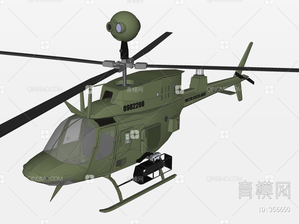 直升机SU模型下载【ID:356650】