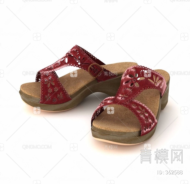 女士拖鞋3989383D模型下载【ID:362588】