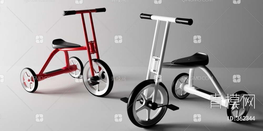 儿童自行车3D模型下载【ID:362344】