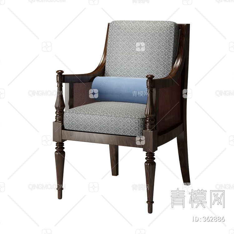 玛润奇 单人沙发3D模型下载【ID:362886】