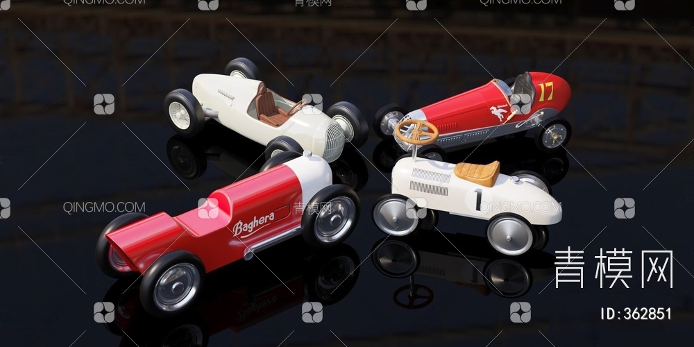 儿童玩具汽车3D模型下载【ID:362851】