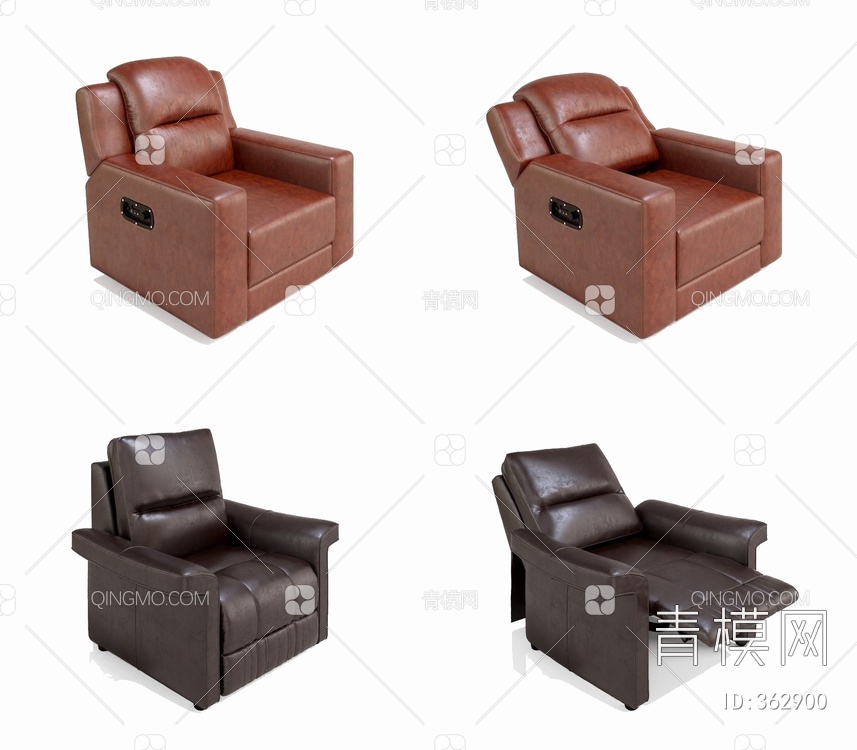 电动沙发组合3D模型下载【ID:362900】