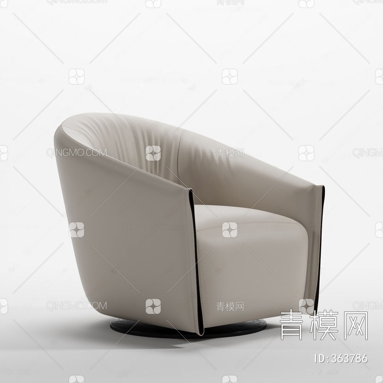 单人沙发3D模型下载【ID:363786】