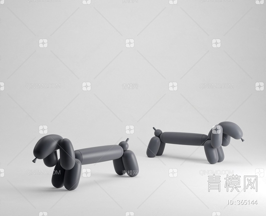 卡通小狗3D模型下载【ID:365144】
