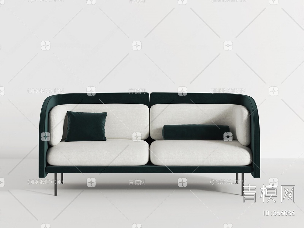 minimalism 双人沙发3D模型下载【ID:366086】
