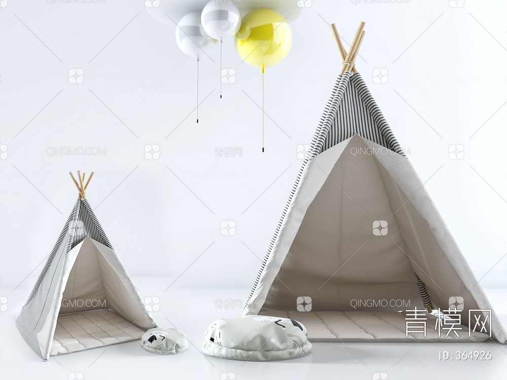 儿童帐篷3D模型下载【ID:364926】
