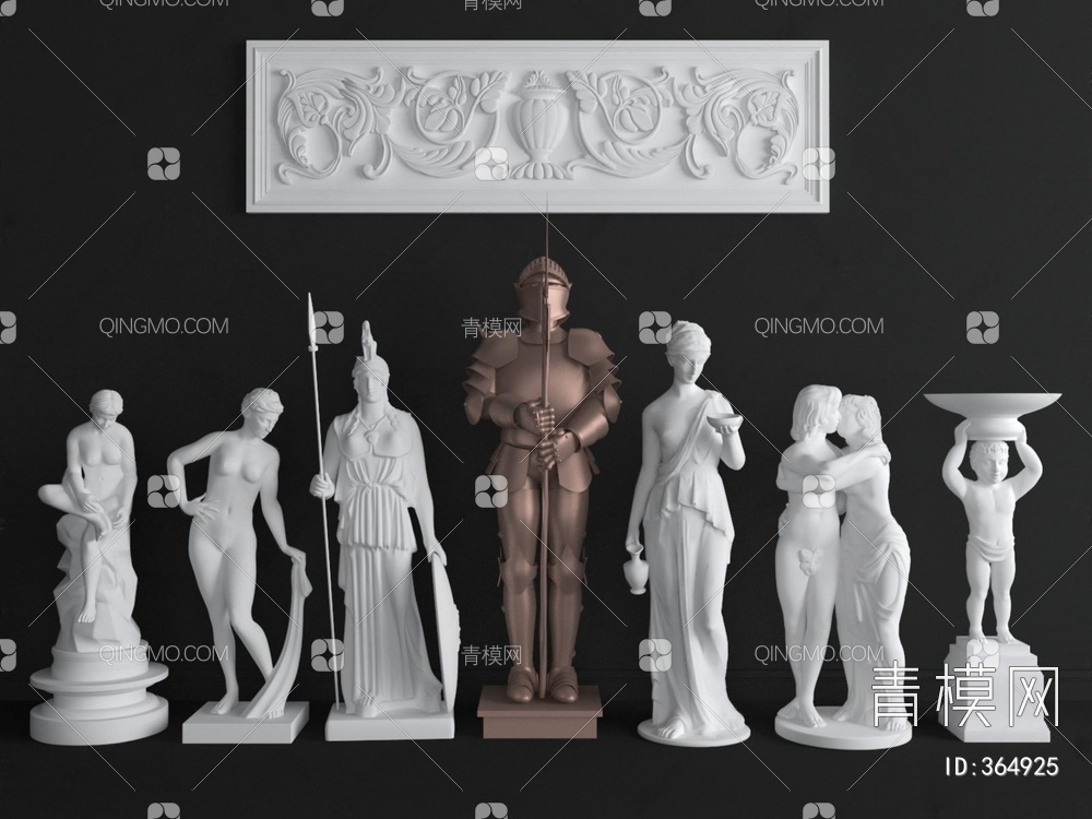 罗马雕像3D模型下载【ID:364925】