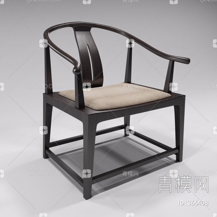 圈椅3D模型下载【ID:366408】