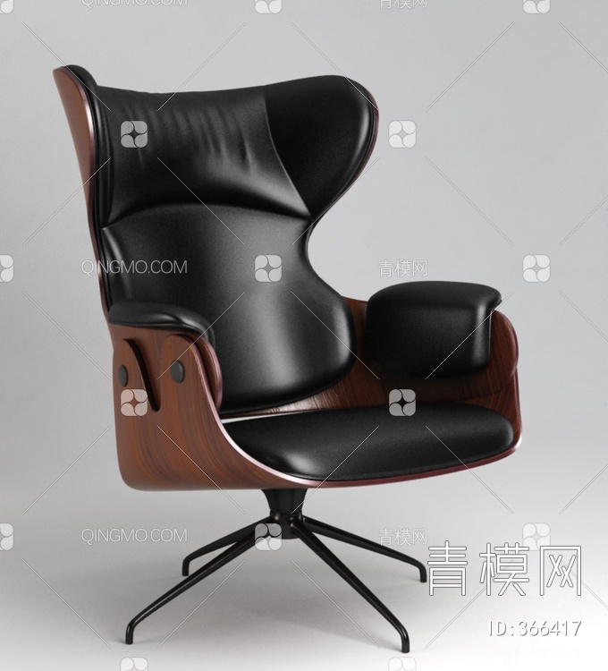 休闲办公沙发椅3D模型下载【ID:366417】