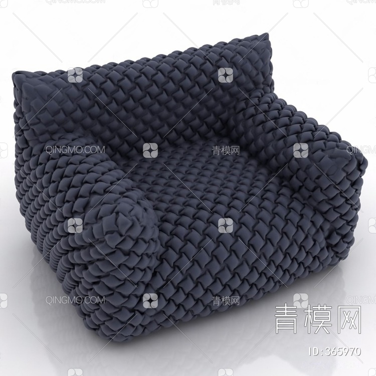 单人沙发3D模型下载【ID:365970】