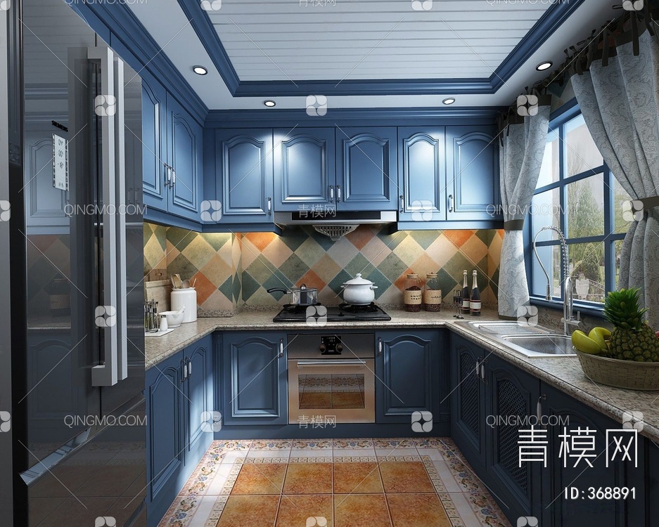 厨房3D模型下载【ID:368891】