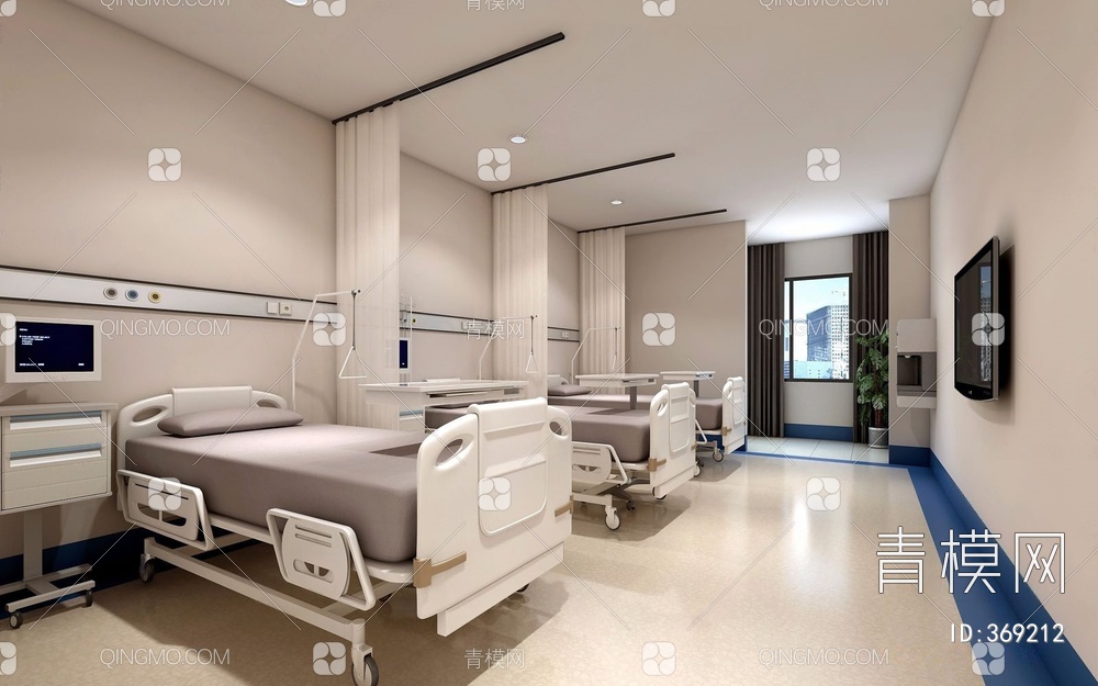 医院病房3D模型下载【ID:369212】