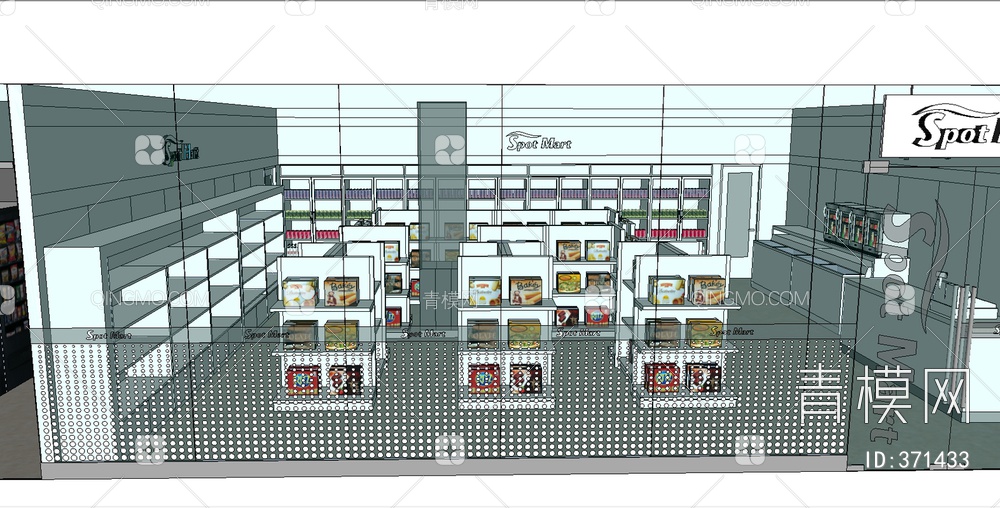 小商店小超市SU模型下载【ID:371433】