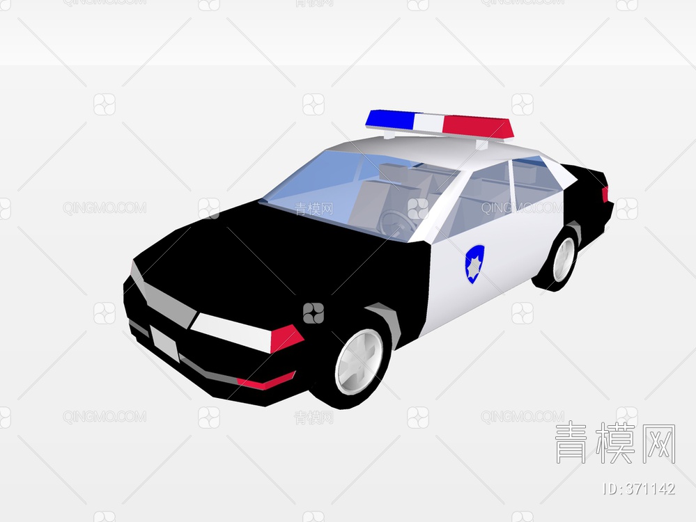 警车SU模型下载【ID:371142】