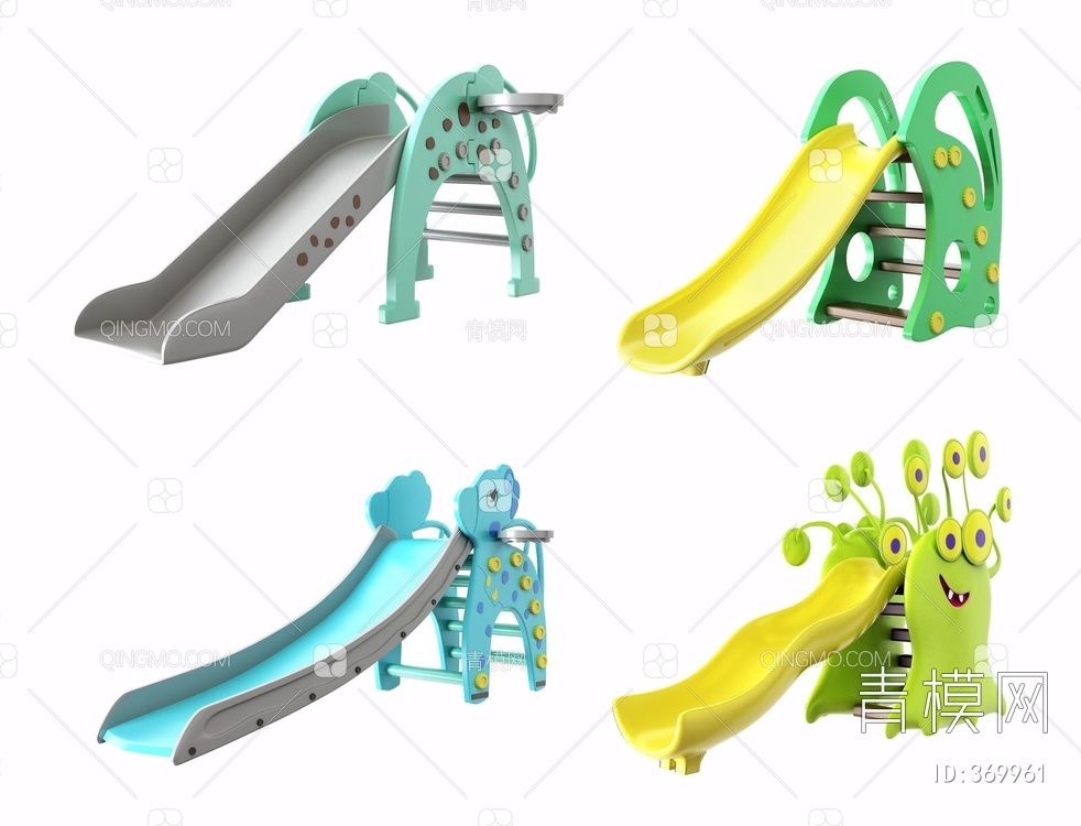 儿童滑滑梯3D模型下载【ID:369961】