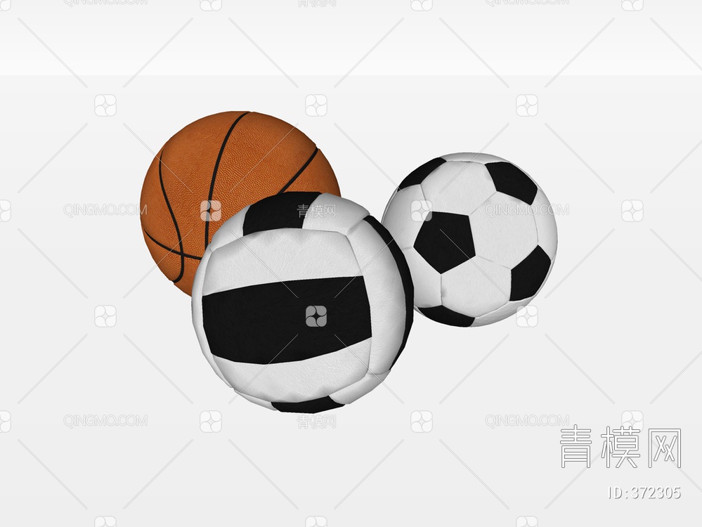 篮球足球SU模型下载【ID:372305】