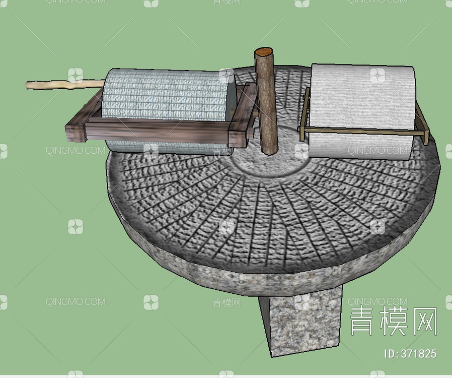 石磨SU模型下载【ID:371825】