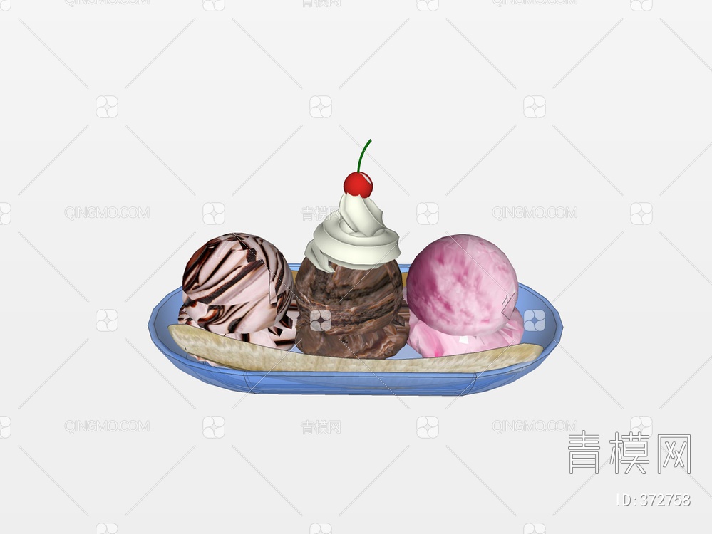 冰淇淋SU模型下载【ID:372758】
