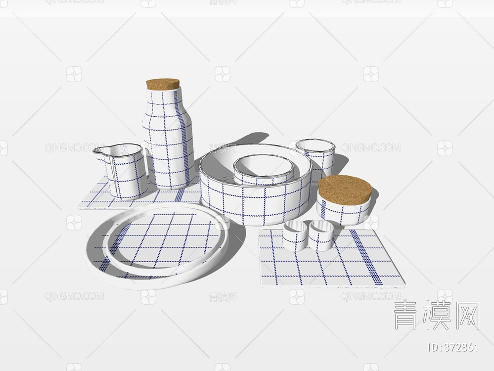 厨房用品SU模型下载【ID:372861】