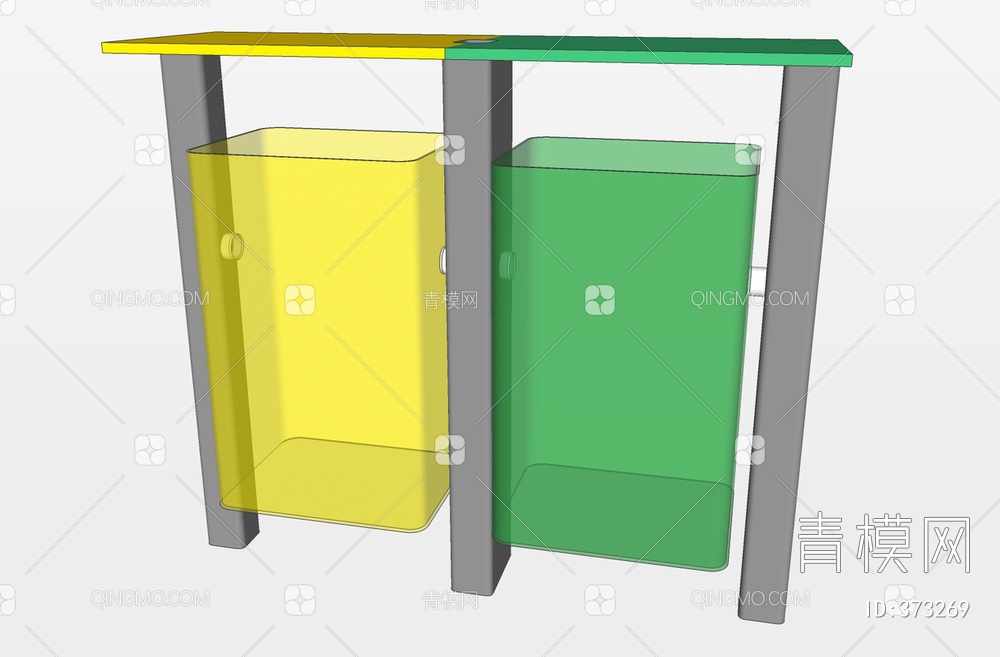 分类垃圾箱SU模型下载【ID:373269】