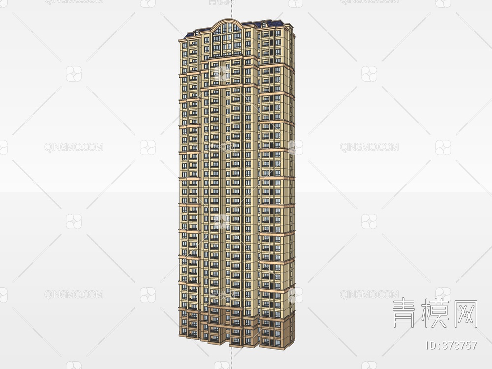 高层建筑SU模型下载【ID:373757】