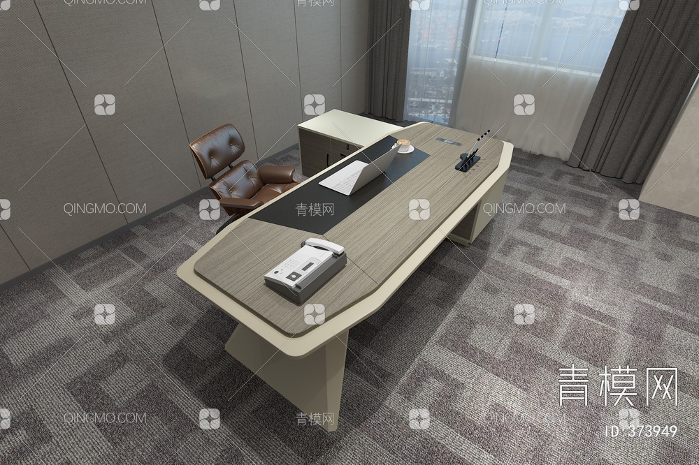 办公桌3D模型下载【ID:373949】