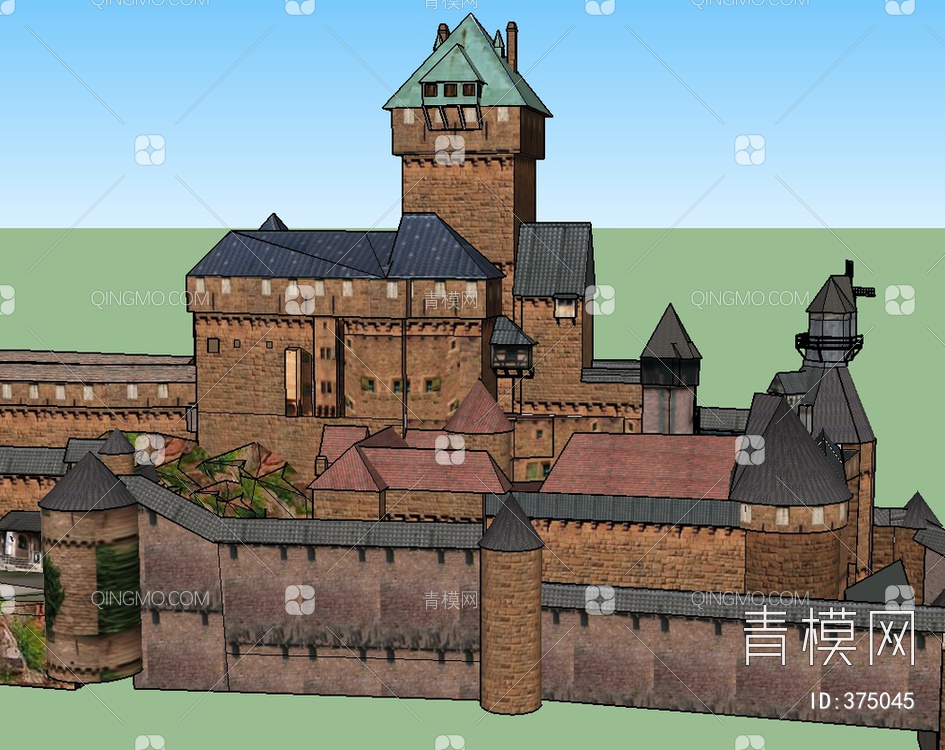 城堡SU模型下载【ID:375045】