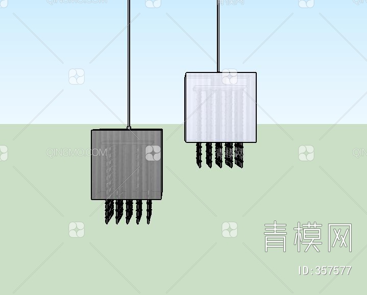 吊灯SU模型下载【ID:357577】