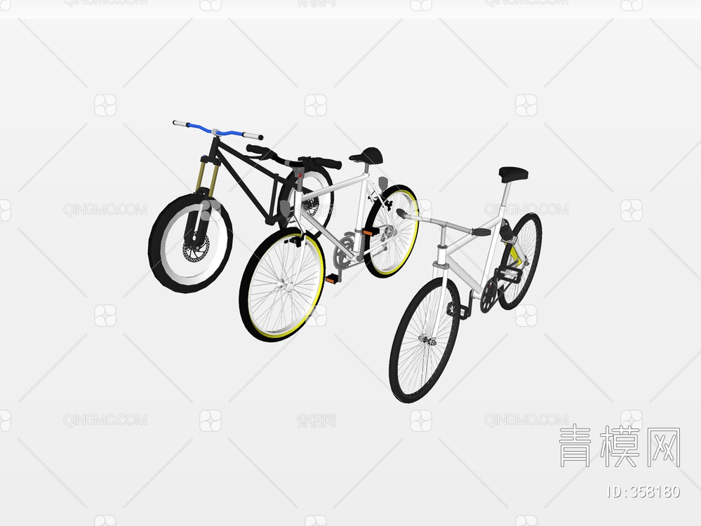 自行车SU模型下载【ID:358180】