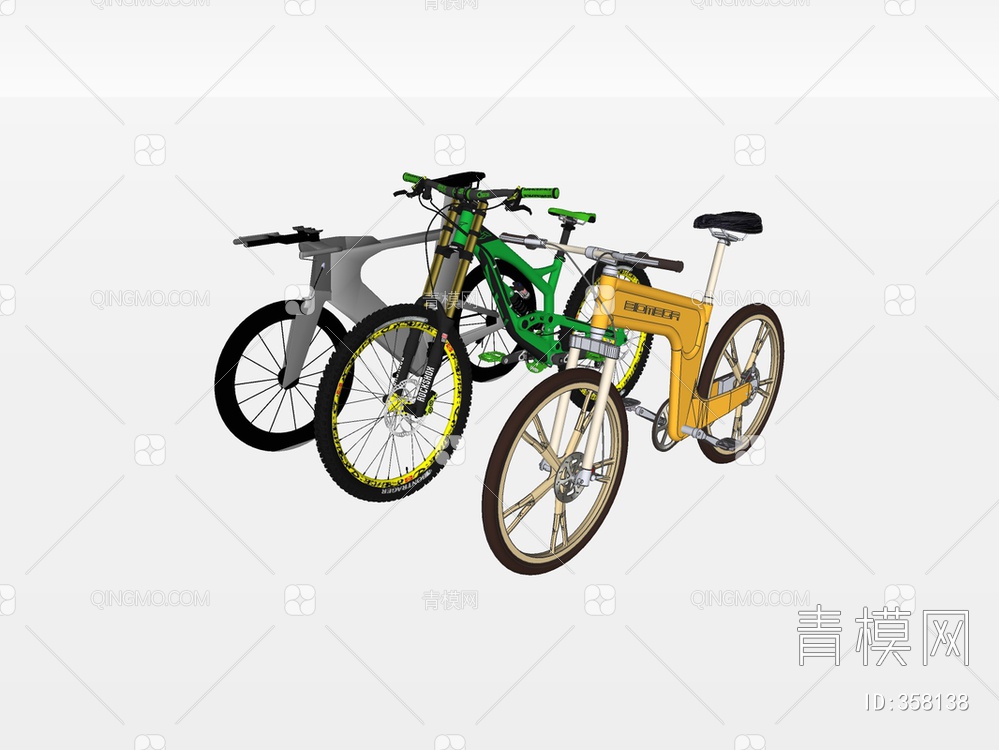 自行车SU模型下载【ID:358138】