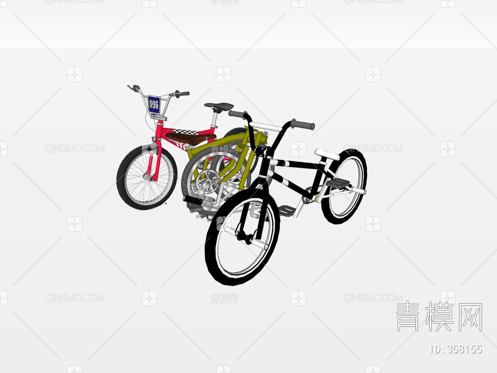 自行车SU模型下载【ID:358155】