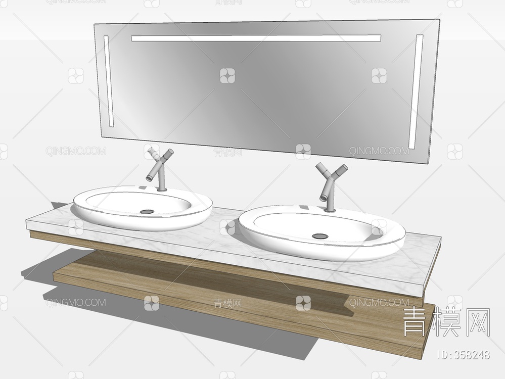 台盆洗手台SU模型下载【ID:358248】