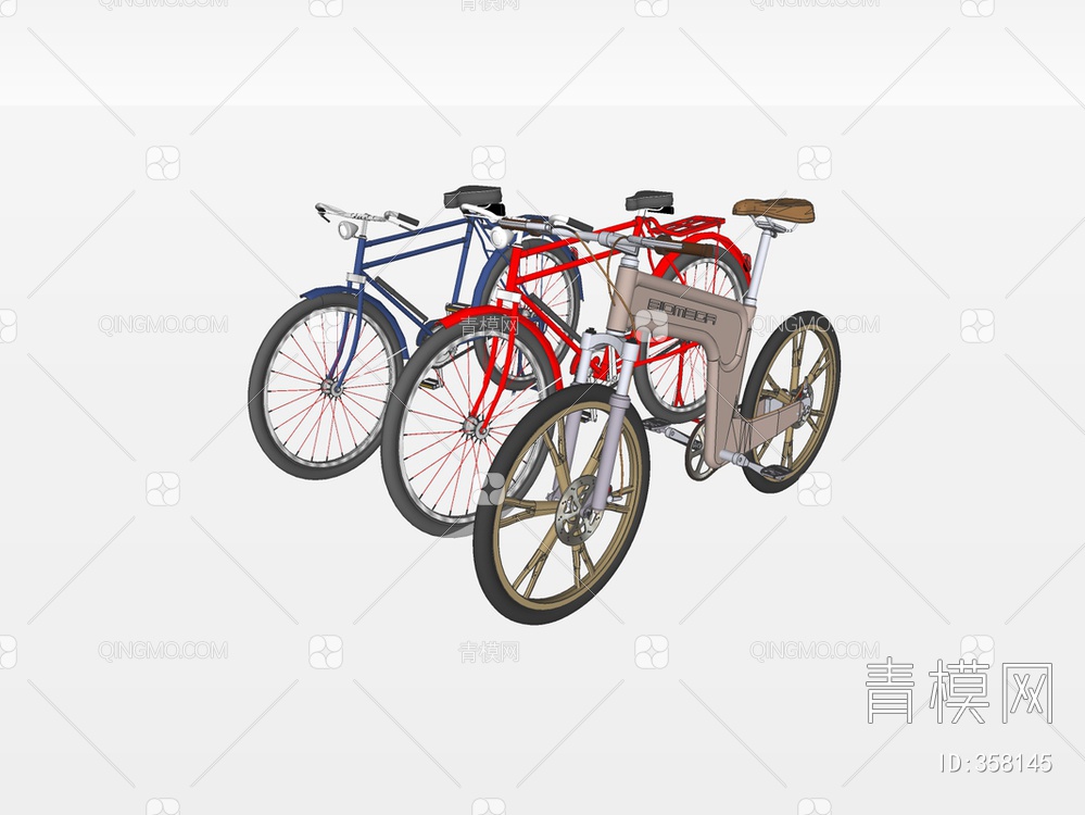 自行车SU模型下载【ID:358145】