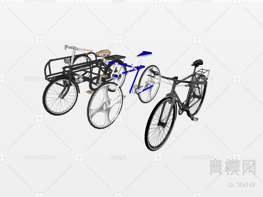 自行车SU模型下载【ID:358169】