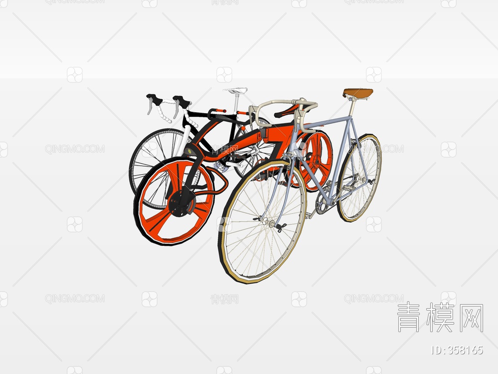 自行车SU模型下载【ID:358165】