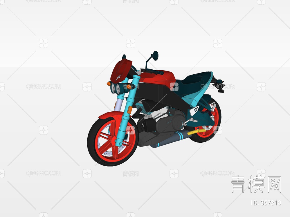 摩托车SU模型下载【ID:357810】