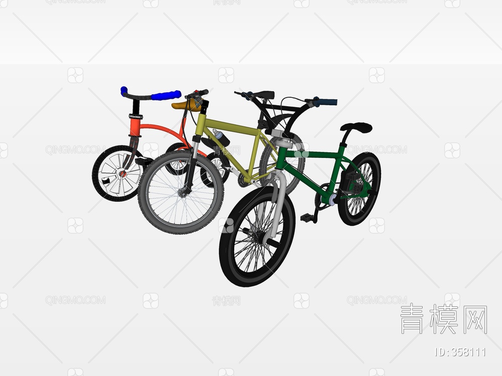 自行车SU模型下载【ID:358111】