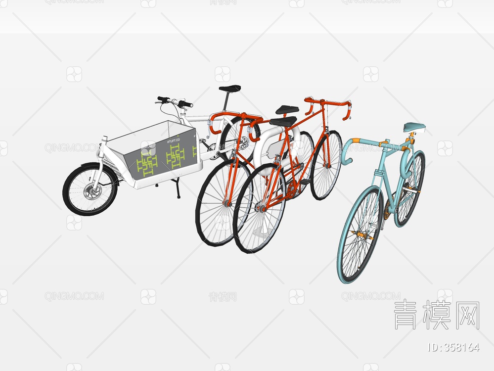 自行车SU模型下载【ID:358164】