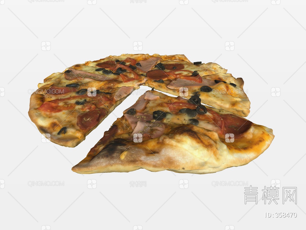 披萨SU模型下载【ID:358470】